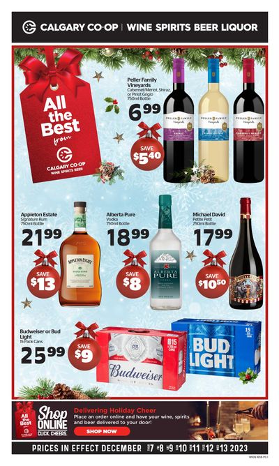 Calgary Co-op Liquor Flyer December 7 to 13