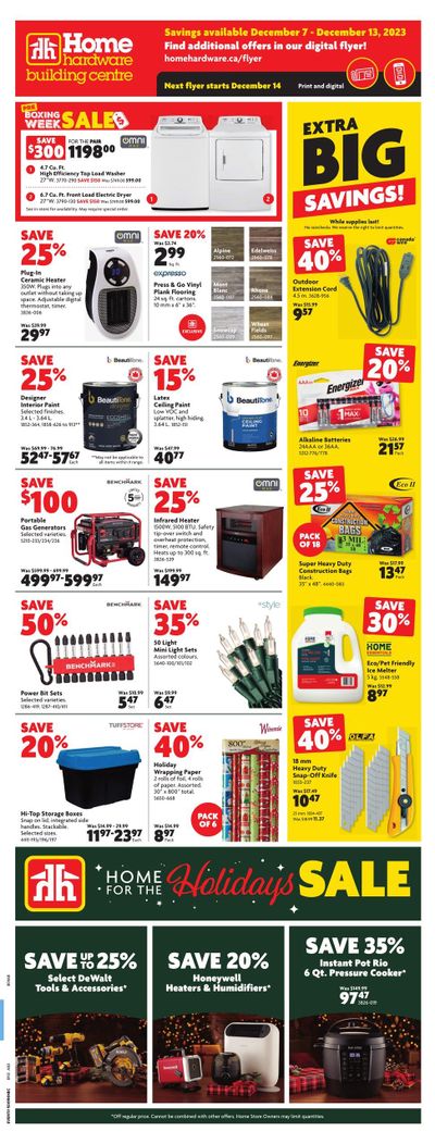 Home Hardware Building Centre (AB) Flyer December 7 to 13