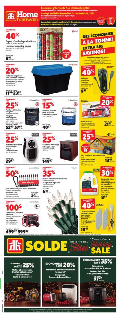 Home Hardware (QC) Flyer December 7 to 13