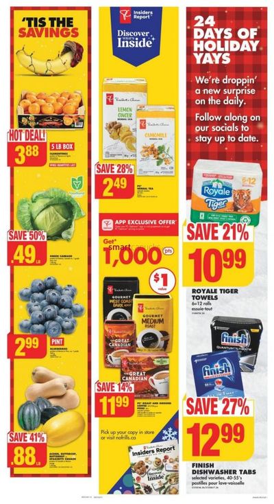 No Frills Ontario Flyer Deals and PC Optimum Offers December 7th – 13th