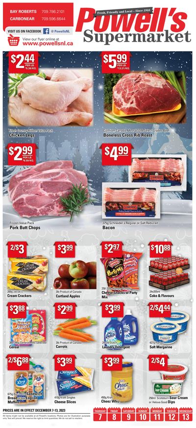 Powell's Supermarket Flyer December 7 to 13