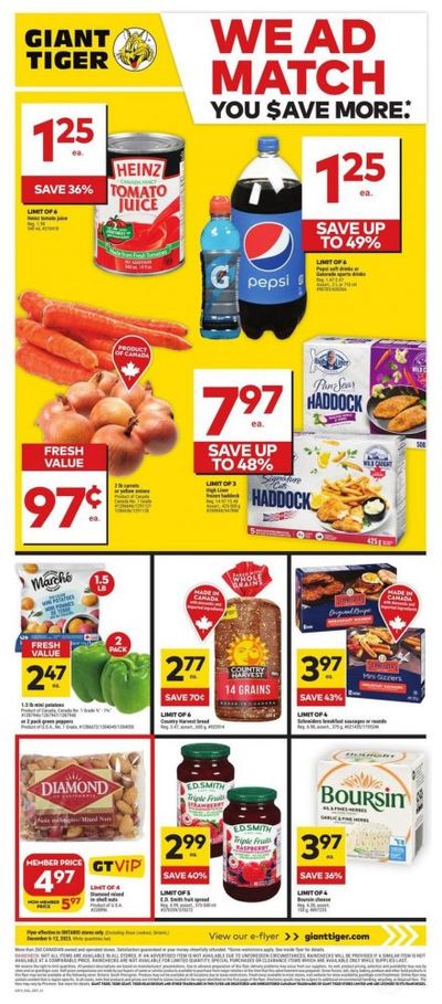 Giant Tiger Canada Flyer Deals December 6th – 12th