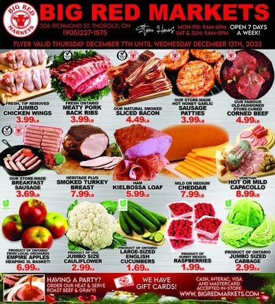 Big Red Markets Flyer December 7 to 13