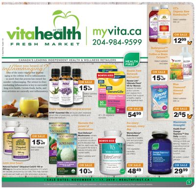 Vita Health Fresh Market Flyer November 1 to 17