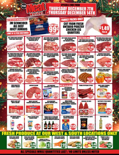 M.R. Meat Market Flyer December 7 to 14