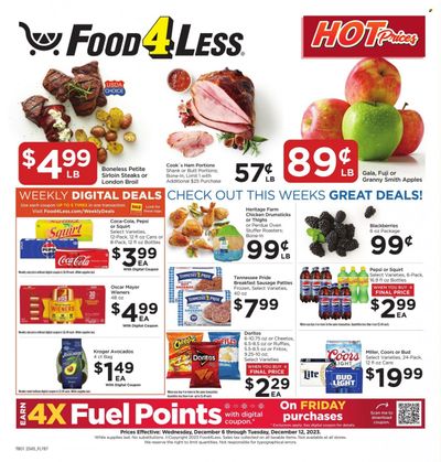 Food 4 Less (IN) Weekly Ad Flyer Specials December 6 to December 12, 2023