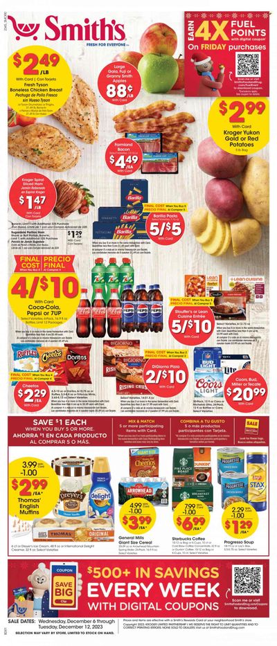 Smith's (AZ, ID, MT, NM, NV, UT, WY) Weekly Ad Flyer Specials December 6 to December 12, 2023
