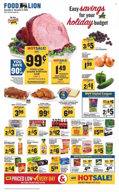 Food Lion (VA) Weekly Ad Flyer Specials December 6 to December 12, 2023