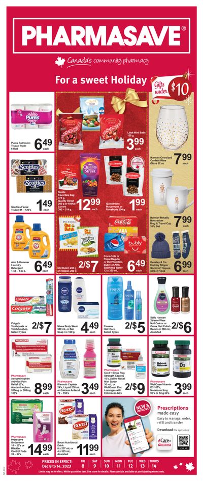 Pharmasave (West) Flyer December 8 to 14