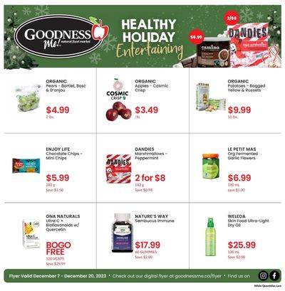 Goodness Me Flyer December 7 to 20