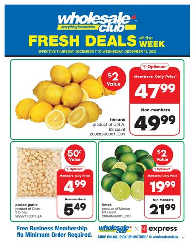 Wholesale Club (ON) Fresh Deals of the Week Flyer December 7 to 13