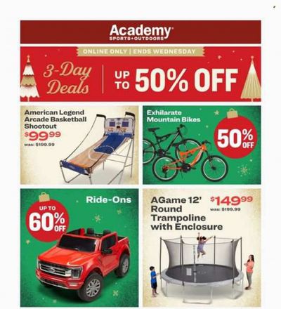 Academy Sports + Outdoors Weekly Ad Flyer Specials December 4 to December 6, 2023