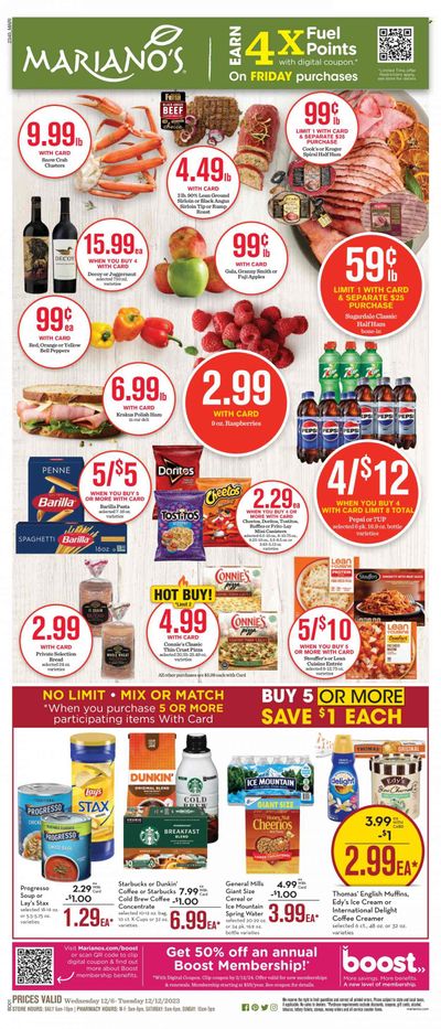 Mariano’s (IL) Weekly Ad Flyer Specials December 6 to December 12, 2023