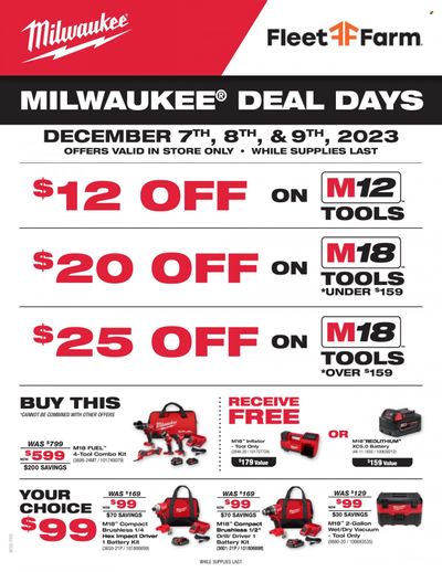 Fleet Farm (IA, MN, ND, WI) Weekly Ad Flyer Specials December 7 to December 9, 2023