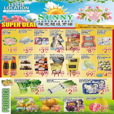 Sunny Supermarket (Leslie) Flyer December 8 to 14