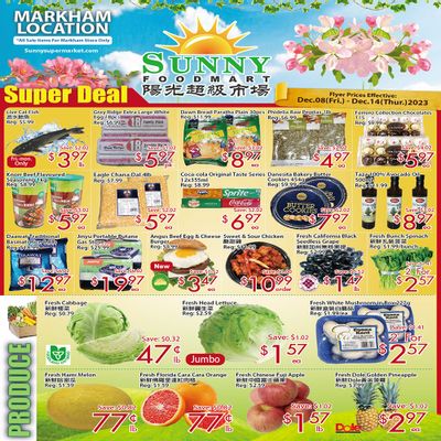 Sunny Foodmart (Markham) Flyer December 8 to 14