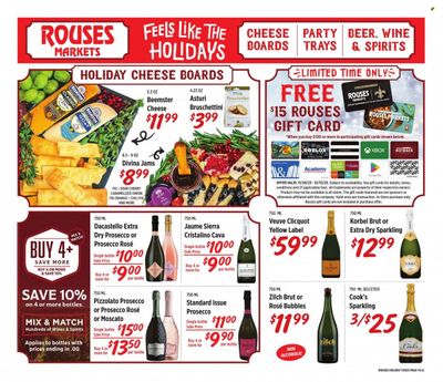 Rouses Markets (LA) Weekly Ad Flyer Specials November 29 to December 27, 2023