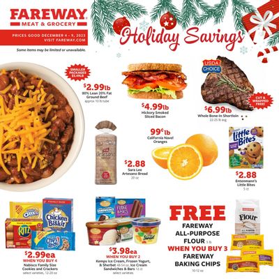 Fareway (IA) Weekly Ad Flyer Specials December 4 to December 9, 2023