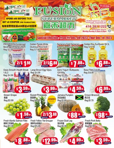 Fusion Supermarket Flyer December 8 to 14
