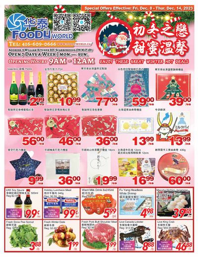 Foody World Flyer December 8 to 14