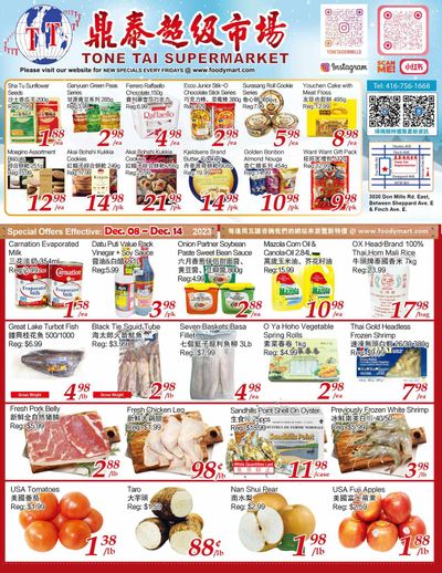 Tone Tai Supermarket Flyer December 8 to 14