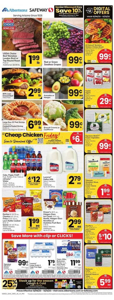 Safeway (AZ) Weekly Ad Flyer Specials December 6 to December 12, 2023