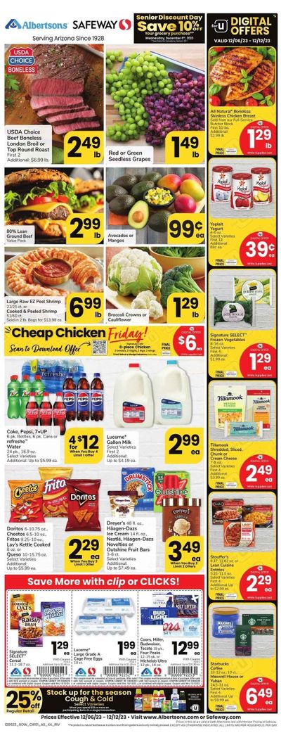 Safeway (AZ) Weekly Ad Flyer Specials December 6 to December 12, 2023