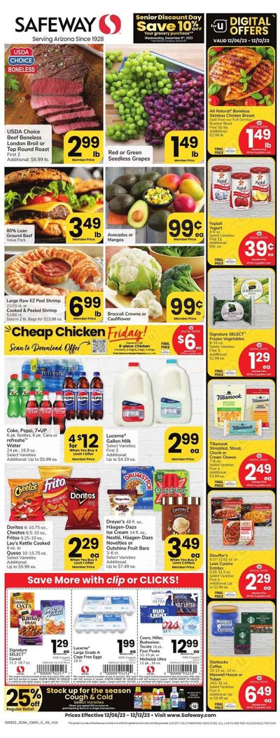 Safeway (AZ) Weekly Ad Flyer Specials December 6 to December 12, 2023