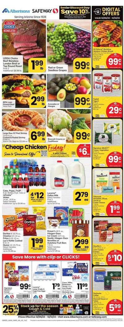 Safeway (AZ) Weekly Ad Flyer Specials December 6 to December 12, 2023
