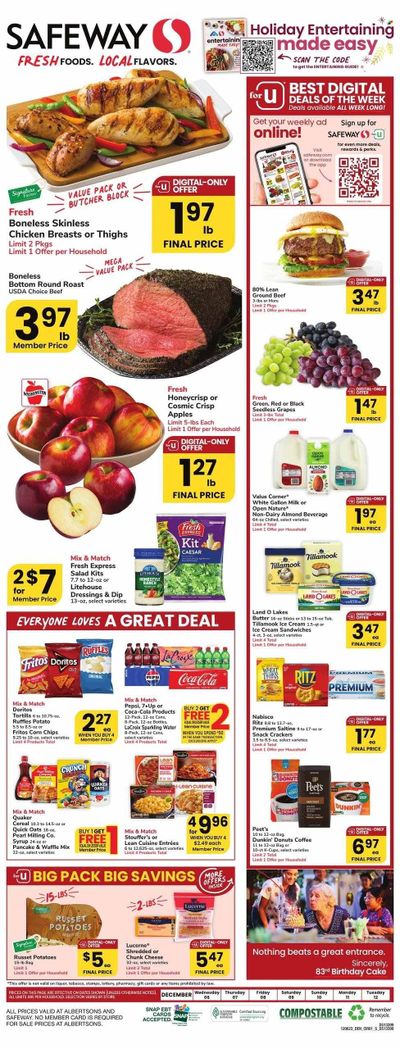Safeway (CO) Weekly Ad Flyer Specials December 6 to December 12, 2023