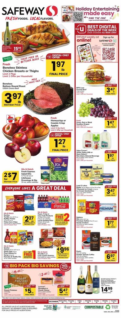 Safeway (CO) Weekly Ad Flyer Specials December 6 to December 12, 2023