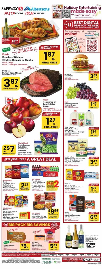 Safeway (CO) Weekly Ad Flyer Specials December 6 to December 12, 2023