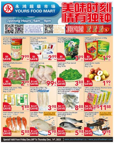 Yours Food Mart Flyer December 8 to 14