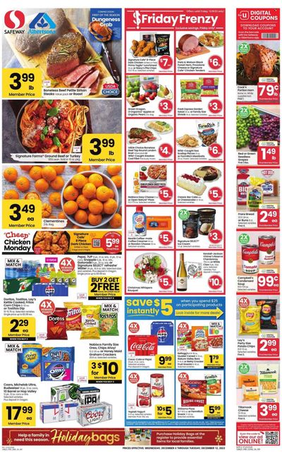 Safeway (OR, WA) Weekly Ad Flyer Specials December 6 to December 12, 2023