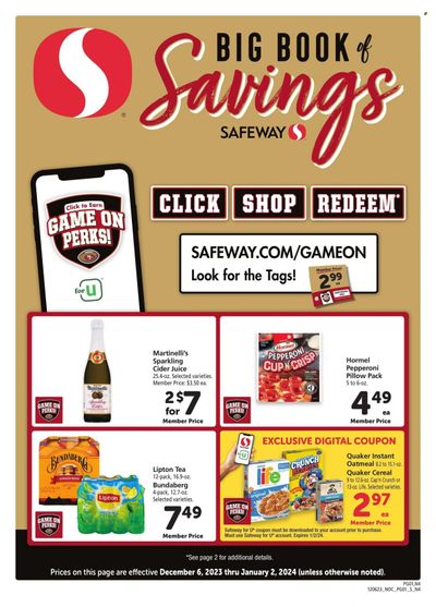 Safeway (NV) Weekly Ad Flyer Specials December 6 to January 2, 2024