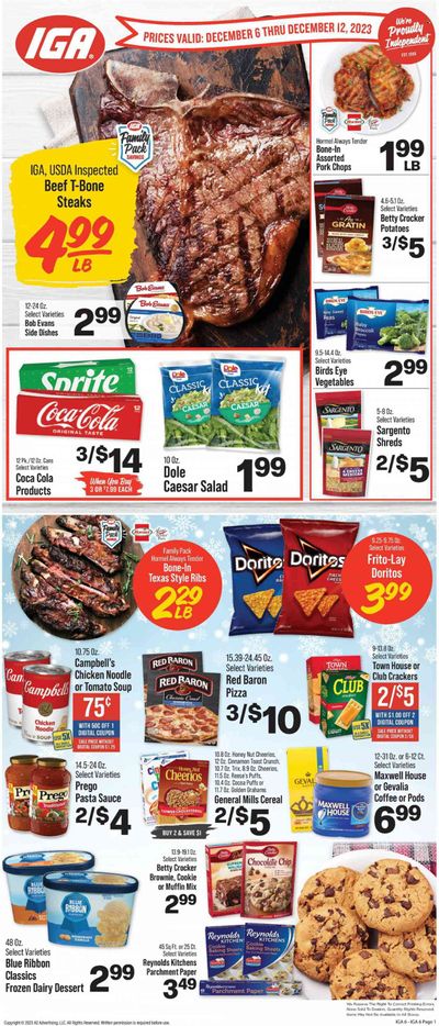 IGA (TN) Weekly Ad Flyer Specials December 6 to December 12, 2023