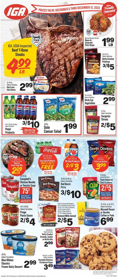 IGA (KY) Weekly Ad Flyer Specials December 6 to December 12, 2023