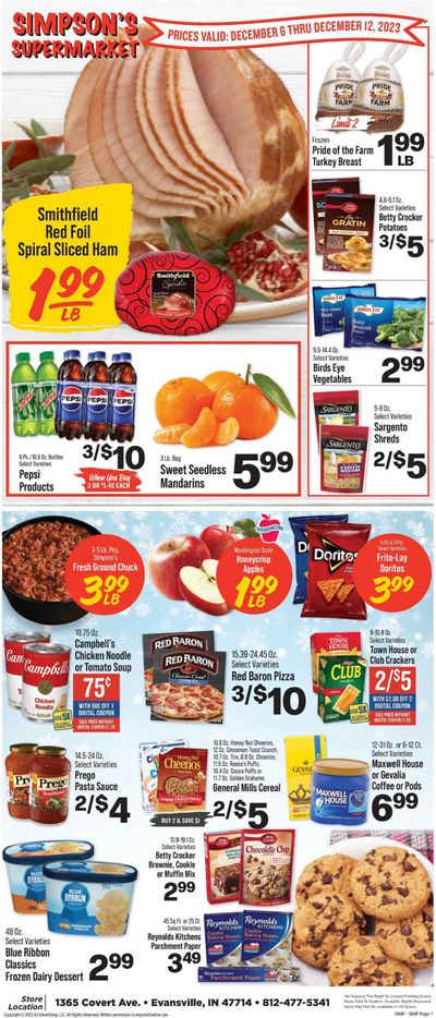 IGA (IN) Weekly Ad Flyer Specials December 6 to December 12, 2023