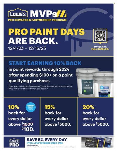Lowe's Weekly Ad Flyer Specials December 4 to December 15, 2023