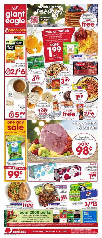 Giant Eagle (PA) Weekly Ad Flyer Specials December 7 to December 13, 2023