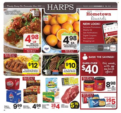 Harps Hometown Fresh (AR, KS, MO, OK) Weekly Ad Flyer Specials December 6 to December 12, 2023