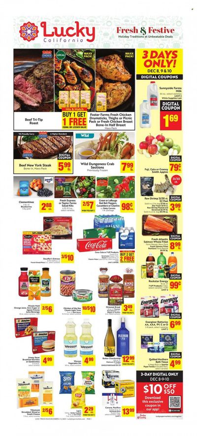 Lucky California Weekly Ad Flyer Specials December 6 to December 12, 2023