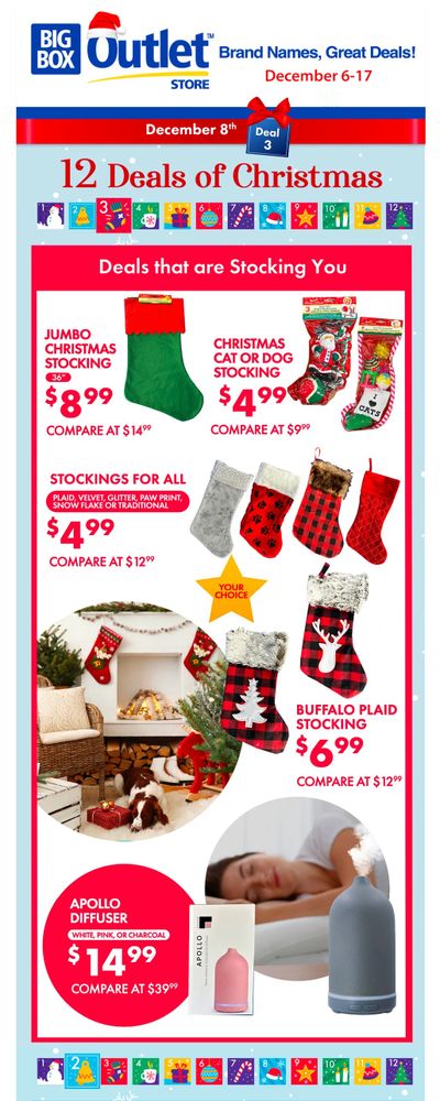 Big Box Outlet Store Flyer December 8 to 17