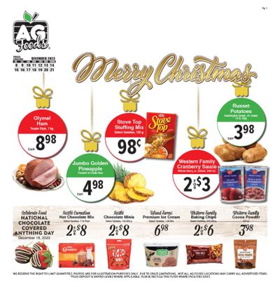 AG Foods Flyer December 8 to 21