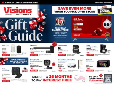 Visions Electronics Gift Guide Flyer December 8 to 14