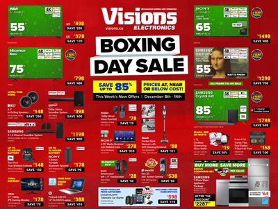 Visions Electronics Boxing Day Week-2 Flyer December 8 to 14