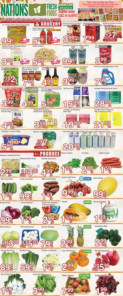 Nations Fresh Foods (Hamilton) Flyer December 8 to 14