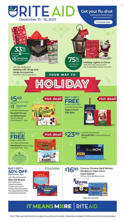 RITE AID Weekly Ad Flyer Specials December 10 to December 16, 2023