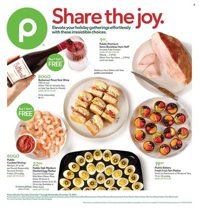 Publix (AL, FL, GA, NC, SC, TN) Weekly Ad Flyer Specials December 7 to December 13, 2023