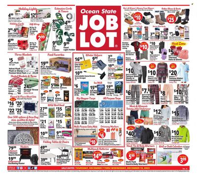 Ocean State Job Lot (CT, MA, ME, NH, NJ, NY, RI, VT) Weekly Ad Flyer Specials December 7 to December 13, 2023